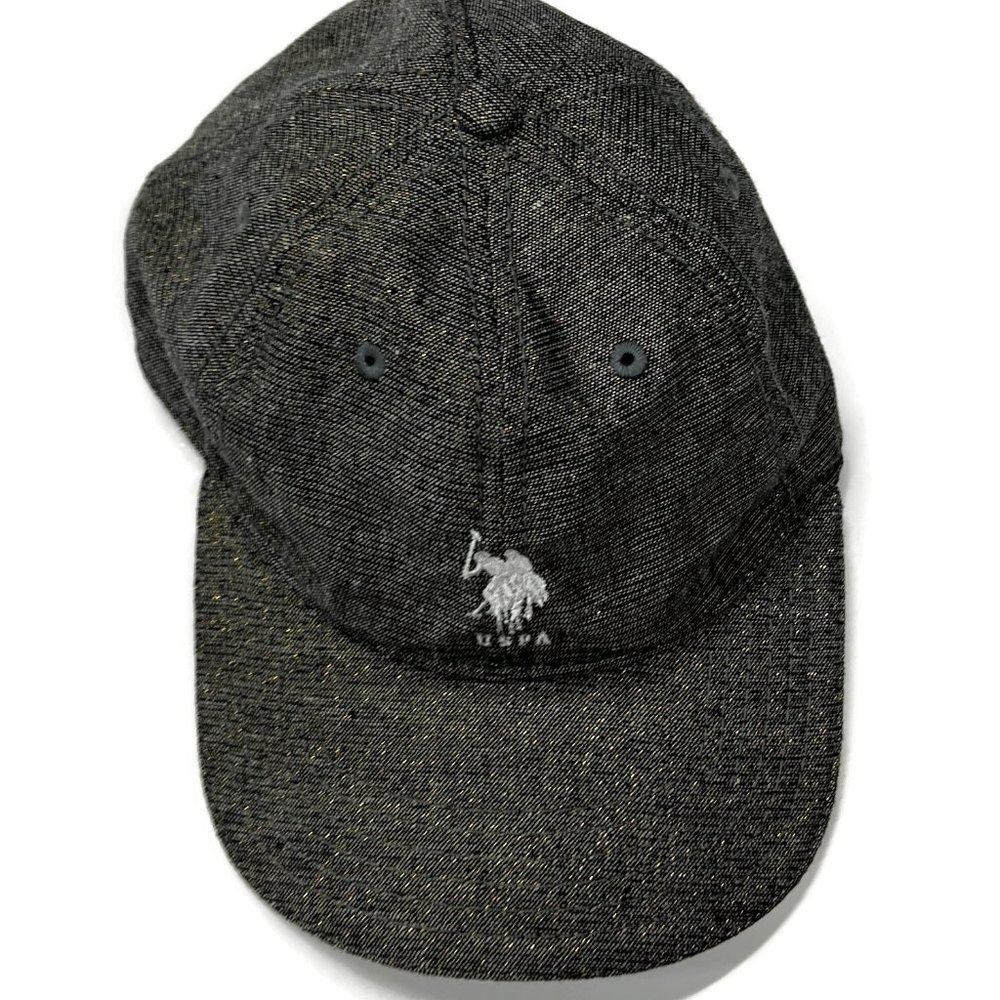US Polo Assn Adjustable Baseball Cap Hat Gray Sparkly USPA - Picture 4 of 8